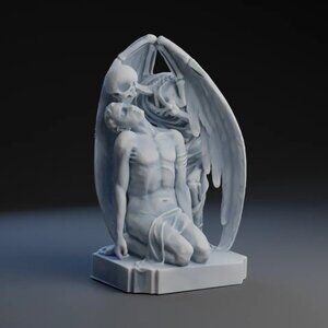 3D Printed "Kiss of Death" Sculpture